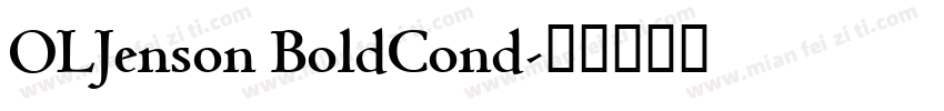 OLJenson BoldCond字体转换